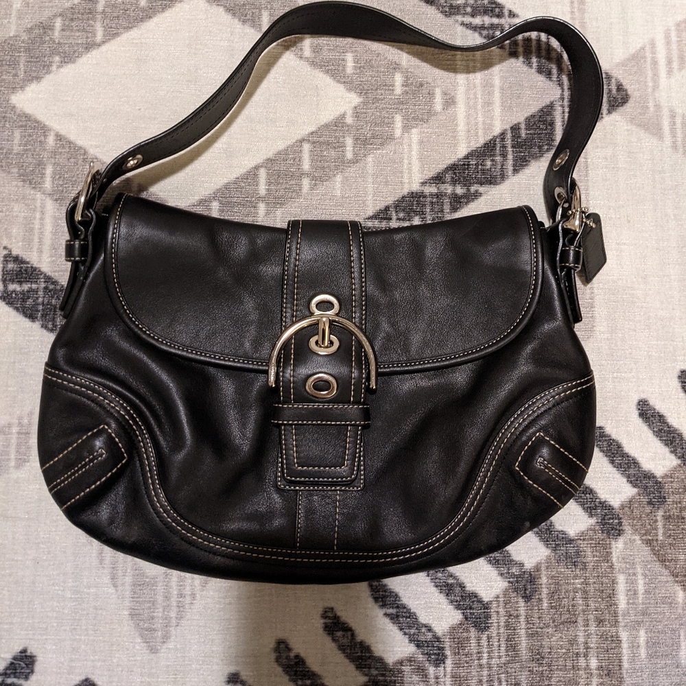 Black leather Coach SOHO bag!